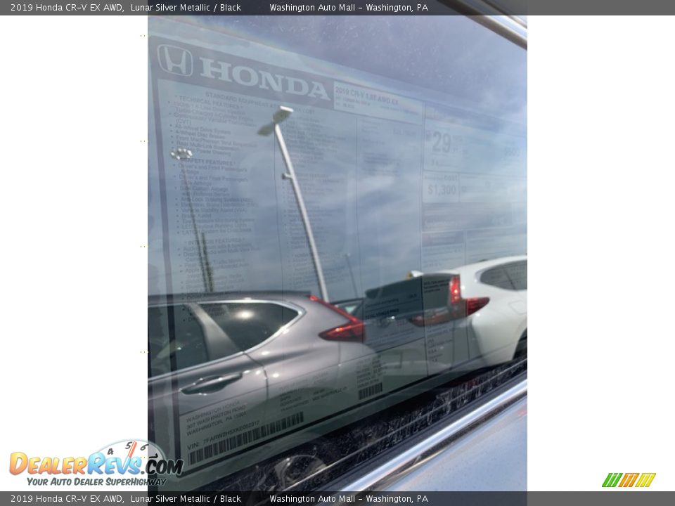 2019 Honda CR-V EX AWD Lunar Silver Metallic / Black Photo #15