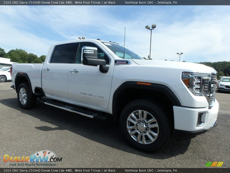 2020 GMC Sierra 2500HD Denali Crew Cab 4WD White Frost Tricoat / Jet Black Photo #3