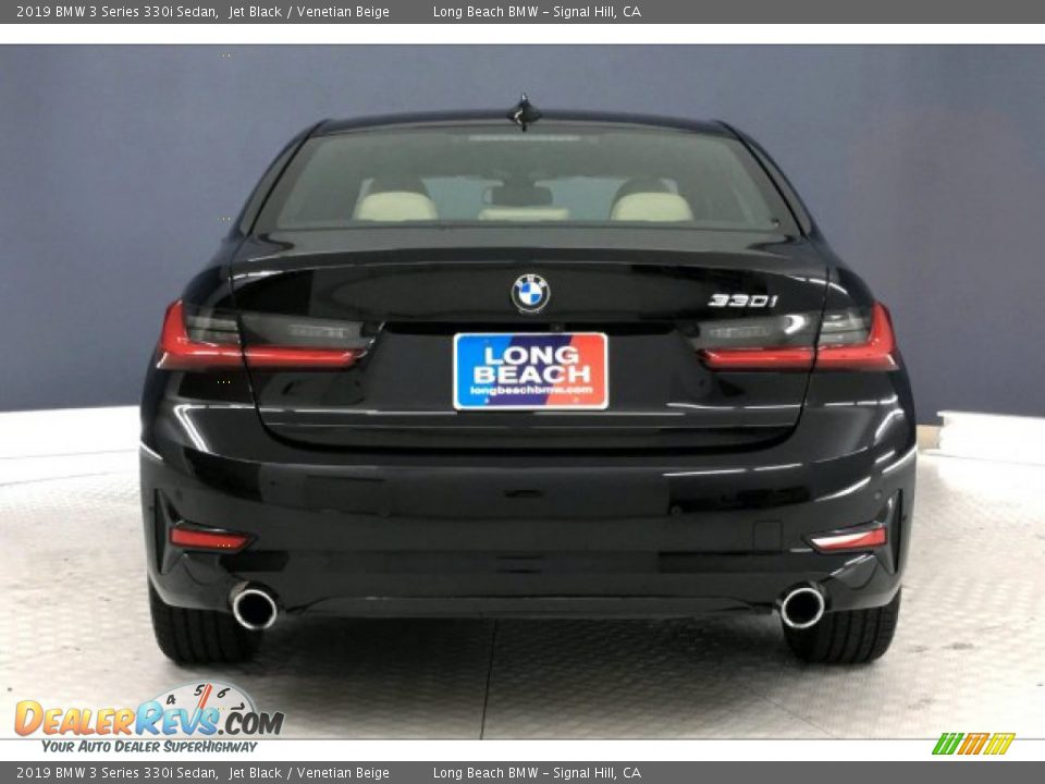 2019 BMW 3 Series 330i Sedan Jet Black / Venetian Beige Photo #3