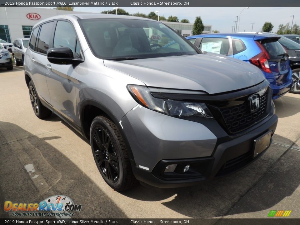 2019 Honda Passport Sport AWD Lunar Silver Metallic / Black Photo #3