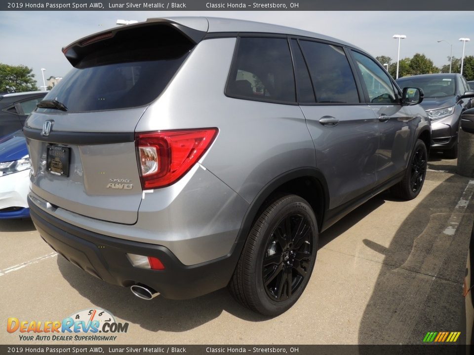 2019 Honda Passport Sport AWD Lunar Silver Metallic / Black Photo #4