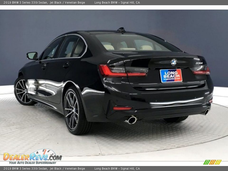 2019 BMW 3 Series 330i Sedan Jet Black / Venetian Beige Photo #10