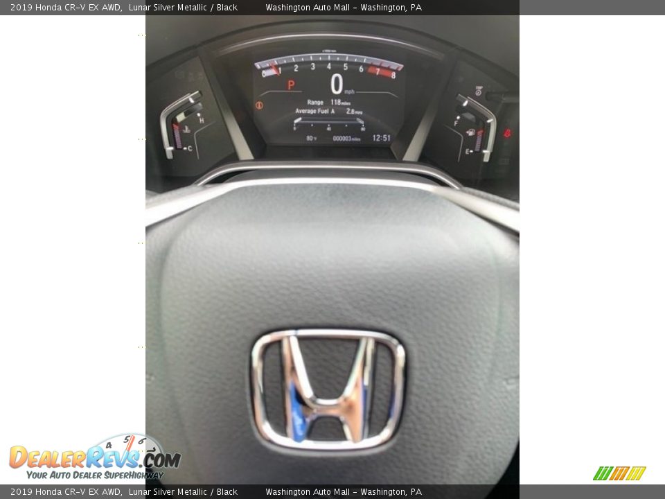 2019 Honda CR-V EX AWD Lunar Silver Metallic / Black Photo #31