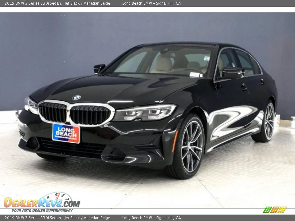 2019 BMW 3 Series 330i Sedan Jet Black / Venetian Beige Photo #12