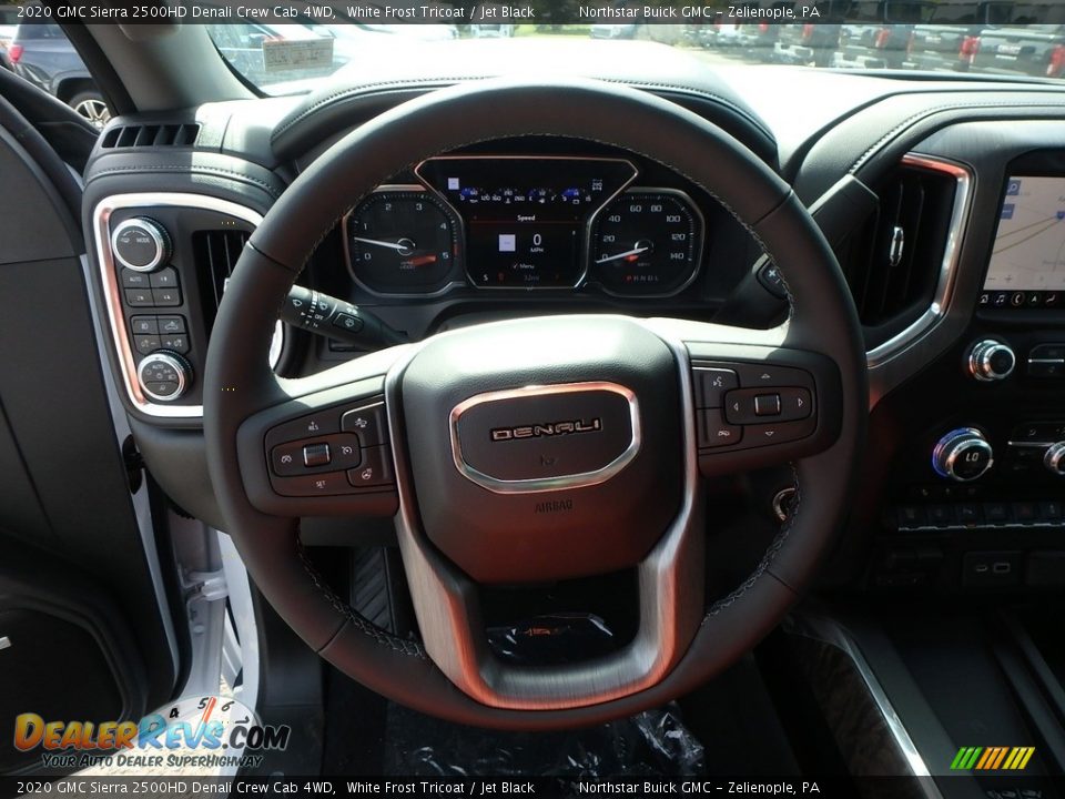 2020 GMC Sierra 2500HD Denali Crew Cab 4WD White Frost Tricoat / Jet Black Photo #15
