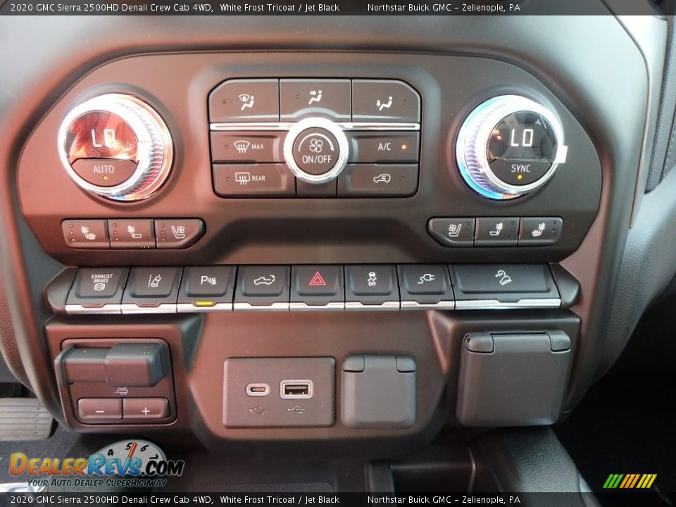 2020 GMC Sierra 2500HD Denali Crew Cab 4WD White Frost Tricoat / Jet Black Photo #16