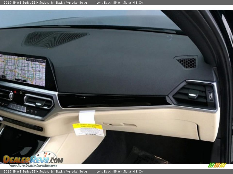 2019 BMW 3 Series 330i Sedan Jet Black / Venetian Beige Photo #24