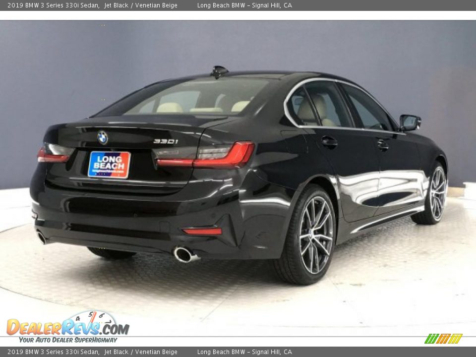 2019 BMW 3 Series 330i Sedan Jet Black / Venetian Beige Photo #30