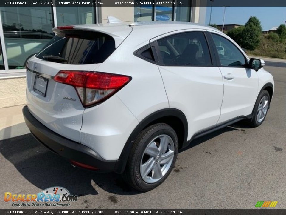 2019 Honda HR-V EX AWD Platinum White Pearl / Gray Photo #7