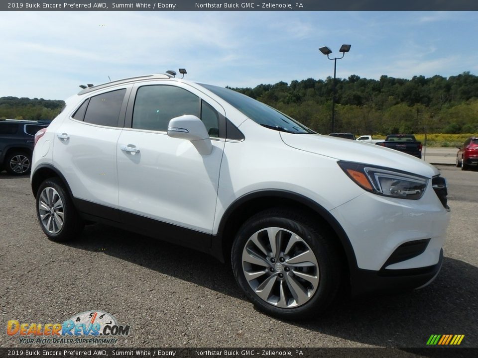 2019 Buick Encore Preferred AWD Summit White / Ebony Photo #3