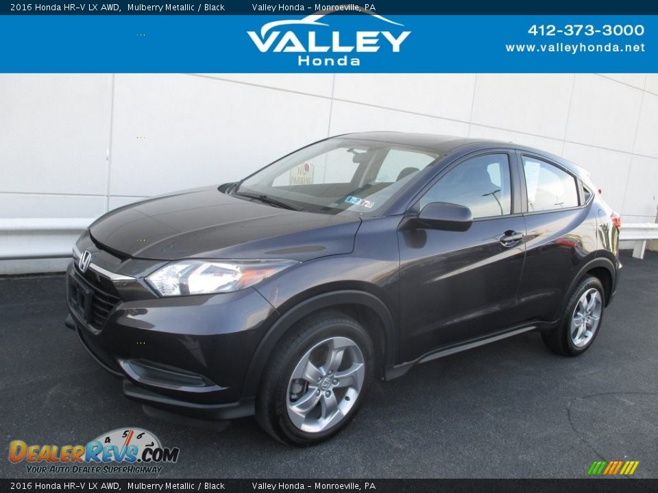 2016 Honda HR-V LX AWD Mulberry Metallic / Black Photo #1