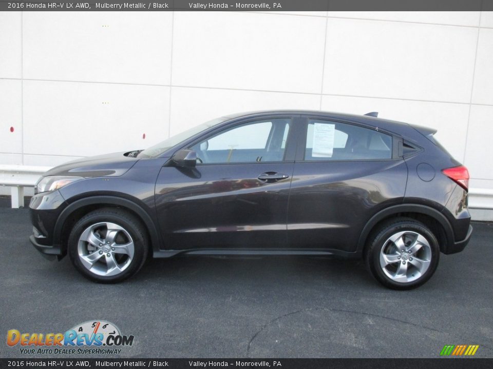2016 Honda HR-V LX AWD Mulberry Metallic / Black Photo #2