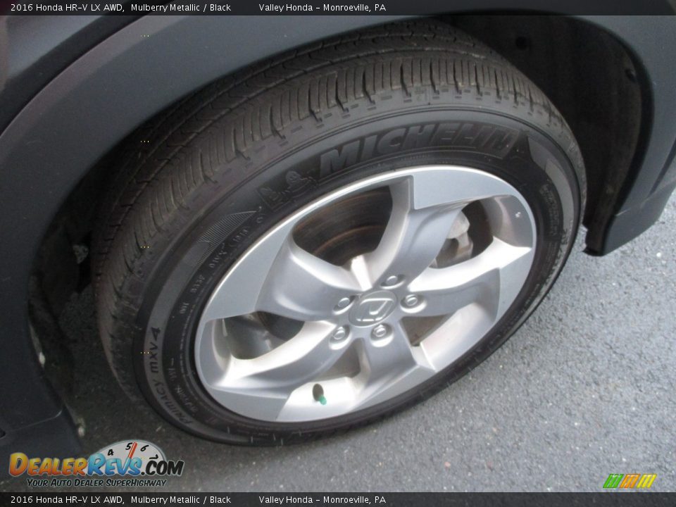 2016 Honda HR-V LX AWD Mulberry Metallic / Black Photo #6