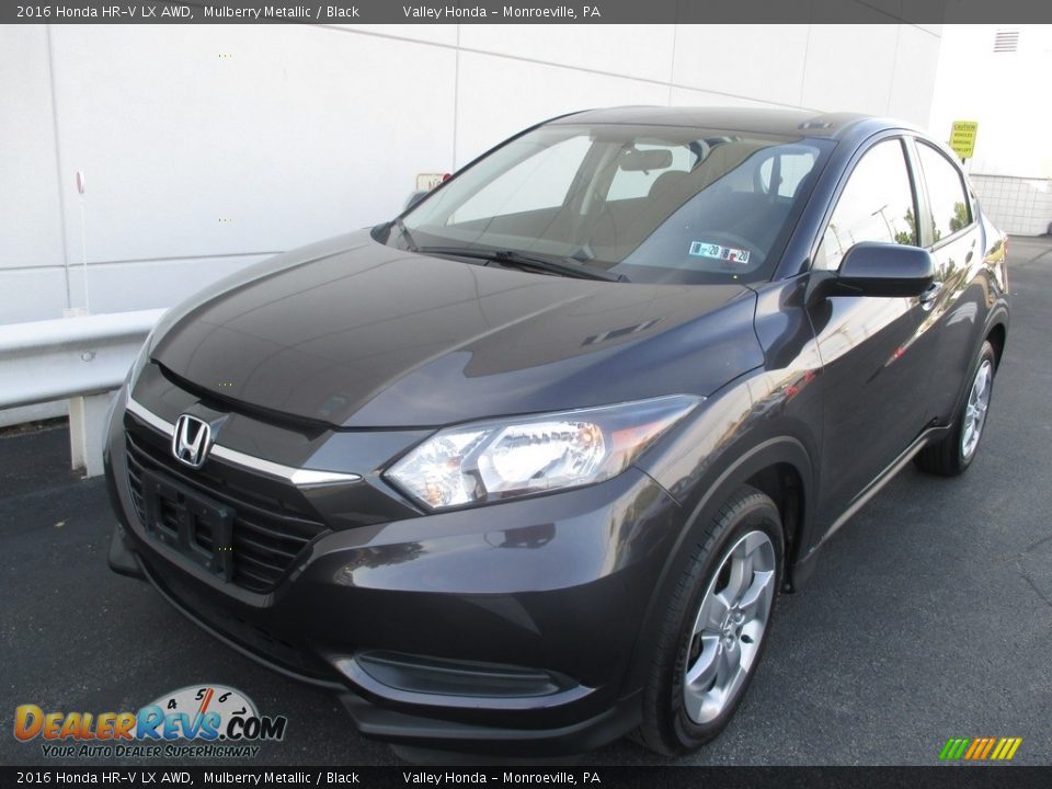 2016 Honda HR-V LX AWD Mulberry Metallic / Black Photo #9