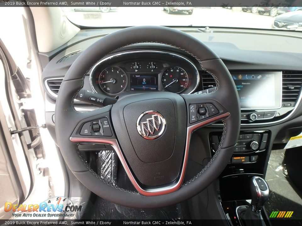 2019 Buick Encore Preferred AWD Summit White / Ebony Photo #17