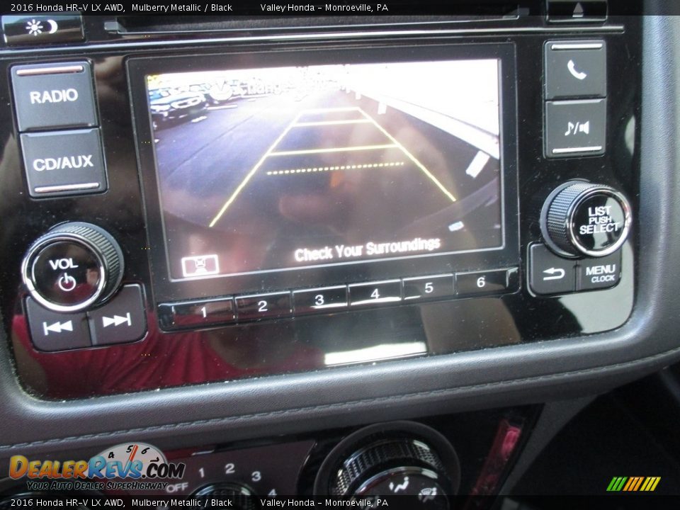 2016 Honda HR-V LX AWD Mulberry Metallic / Black Photo #16