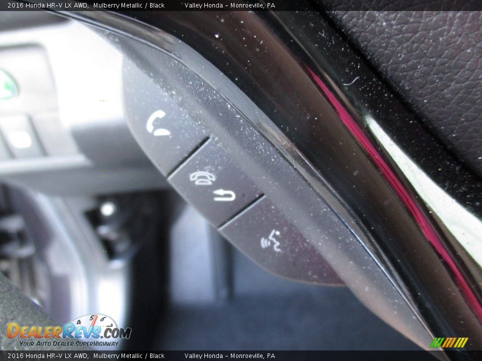 2016 Honda HR-V LX AWD Mulberry Metallic / Black Photo #17