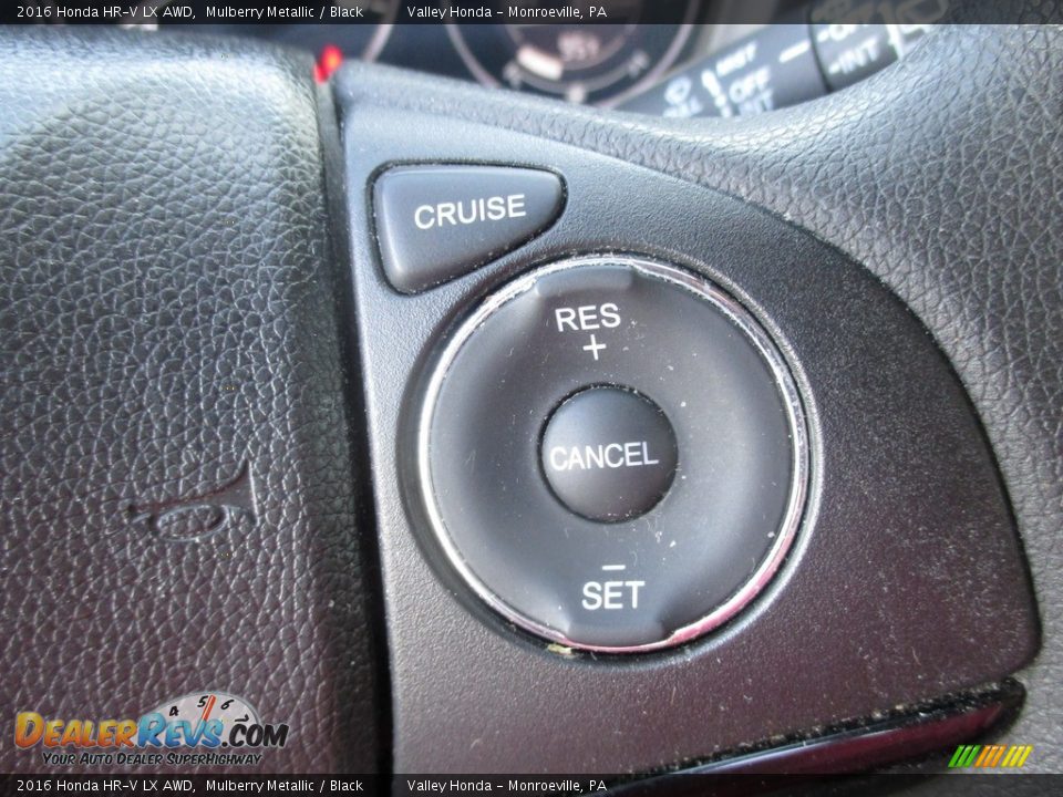 2016 Honda HR-V LX AWD Mulberry Metallic / Black Photo #18