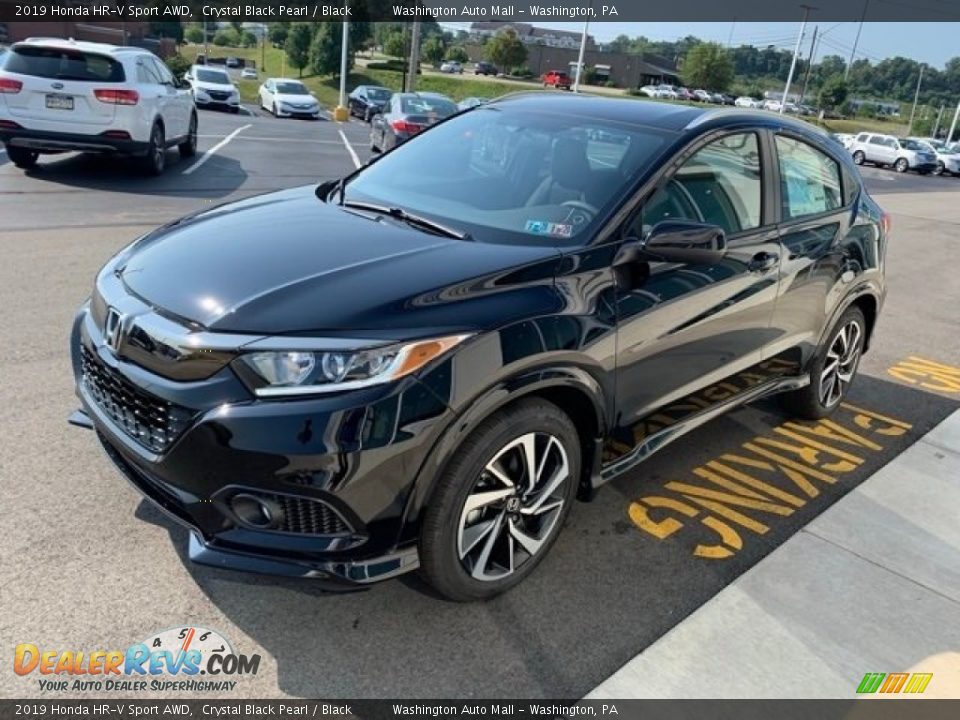 2019 Honda HR-V Sport AWD Crystal Black Pearl / Black Photo #4