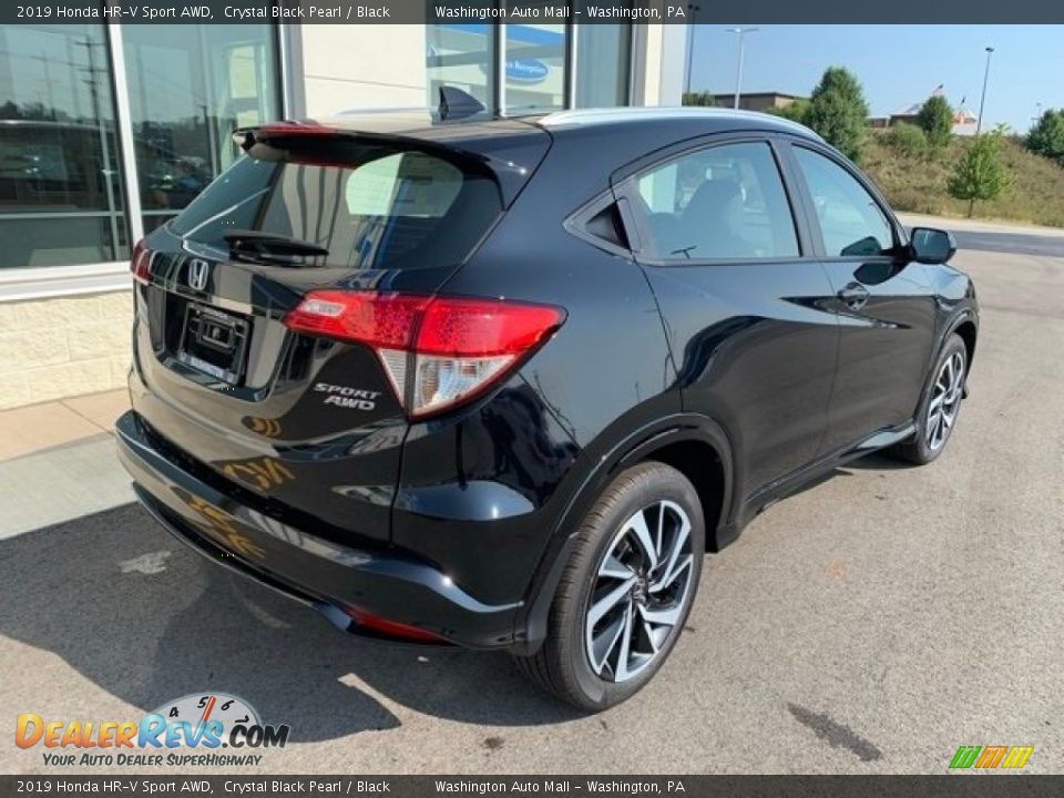 2019 Honda HR-V Sport AWD Crystal Black Pearl / Black Photo #7