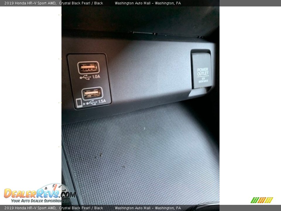 2019 Honda HR-V Sport AWD Crystal Black Pearl / Black Photo #35