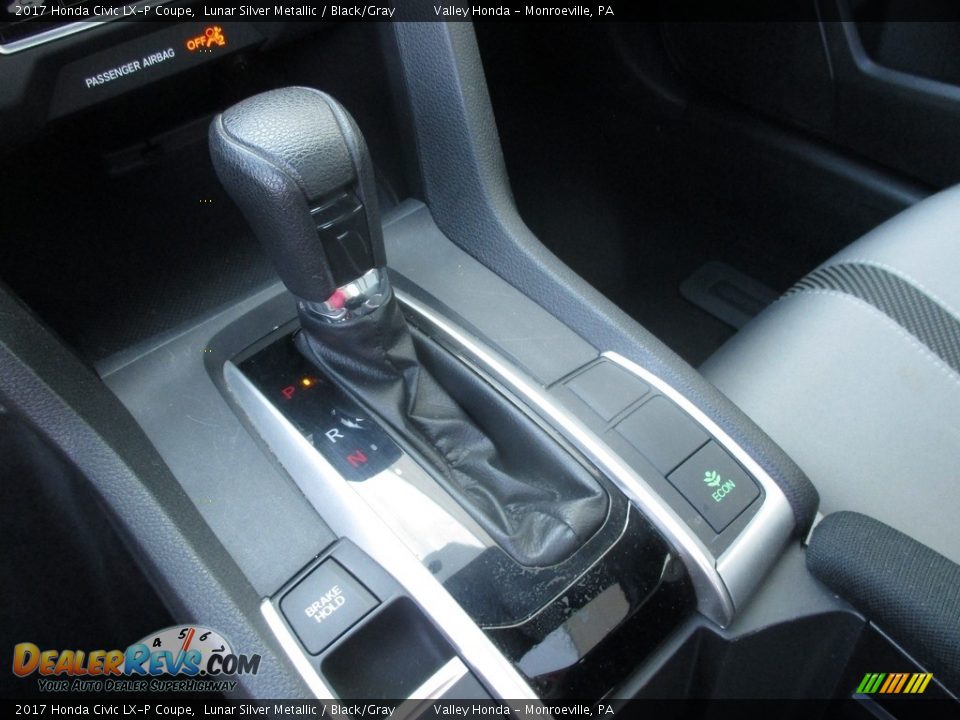 2017 Honda Civic LX-P Coupe Lunar Silver Metallic / Black/Gray Photo #15
