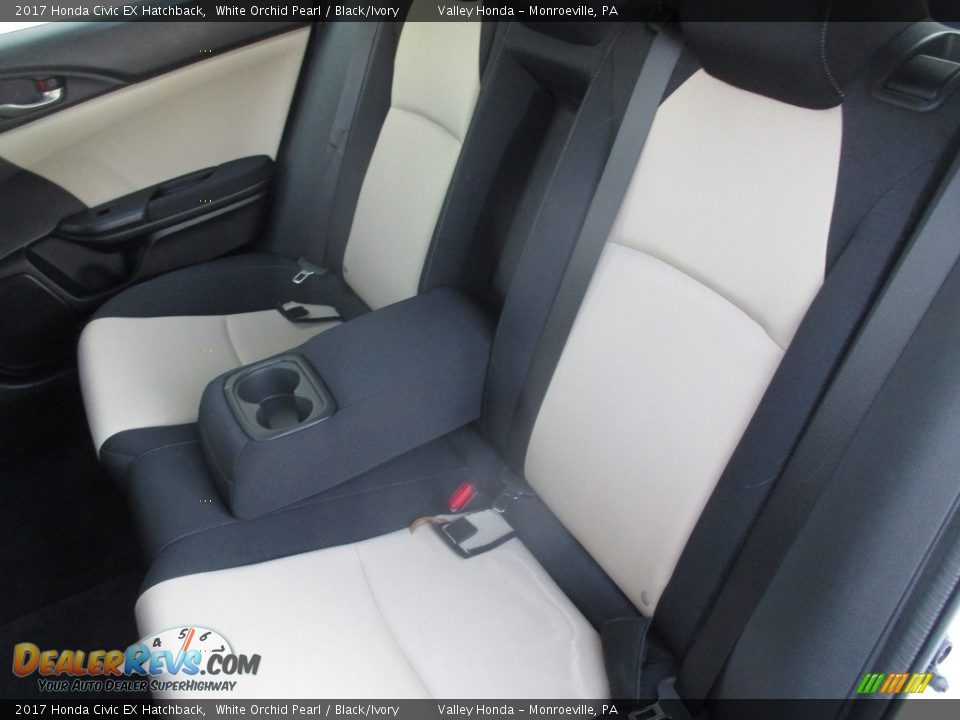 2017 Honda Civic EX Hatchback White Orchid Pearl / Black/Ivory Photo #12