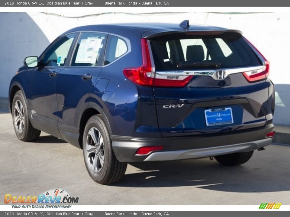 2019 Honda CR-V LX Obsidian Blue Pearl / Gray Photo #2