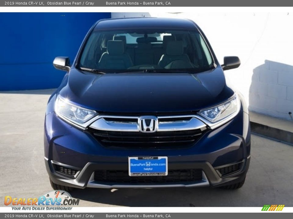 2019 Honda CR-V LX Obsidian Blue Pearl / Gray Photo #3