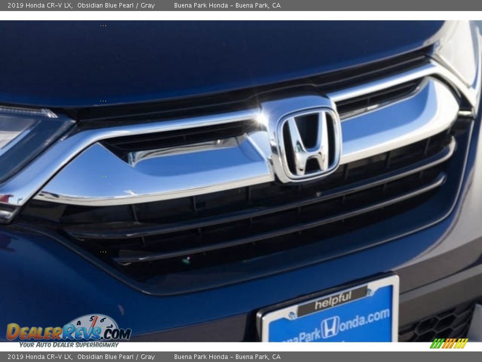 2019 Honda CR-V LX Obsidian Blue Pearl / Gray Photo #4