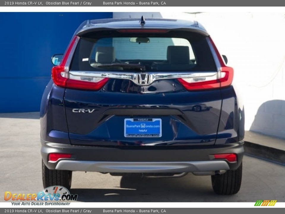 2019 Honda CR-V LX Obsidian Blue Pearl / Gray Photo #6