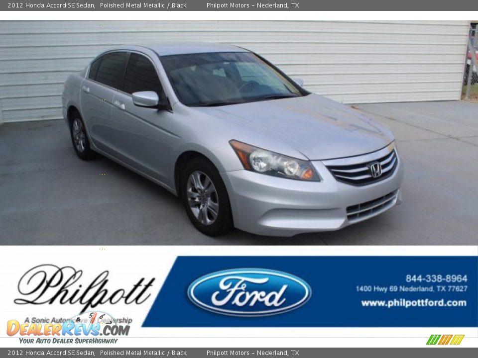 2012 Honda Accord SE Sedan Polished Metal Metallic / Black Photo #1