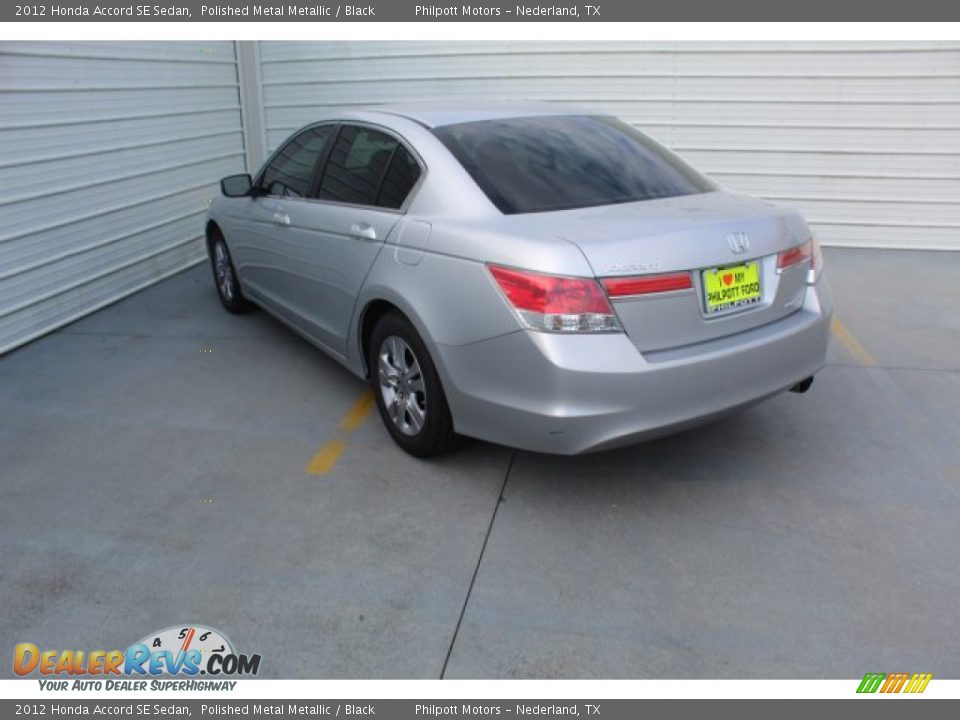 2012 Honda Accord SE Sedan Polished Metal Metallic / Black Photo #7