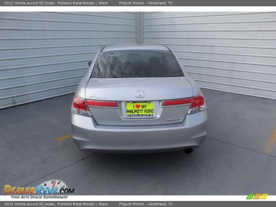 2012 Honda Accord SE Sedan Polished Metal Metallic / Black Photo #8