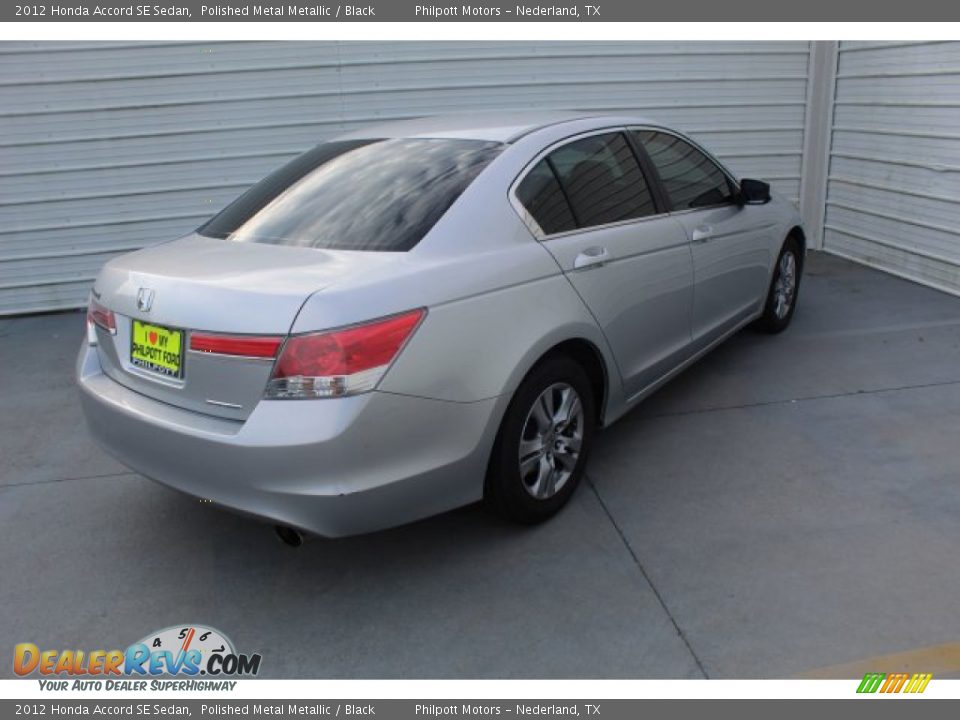 2012 Honda Accord SE Sedan Polished Metal Metallic / Black Photo #9