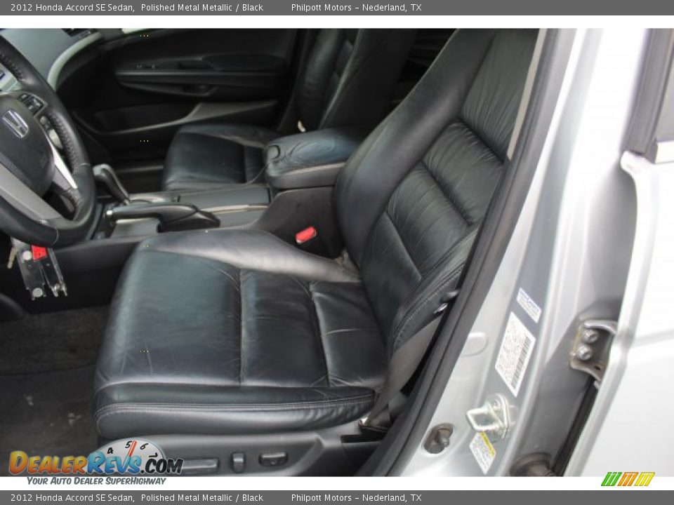 2012 Honda Accord SE Sedan Polished Metal Metallic / Black Photo #12