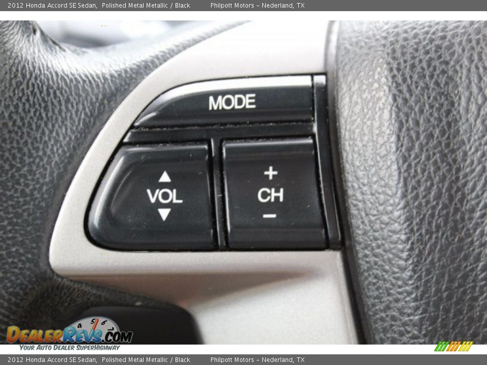 2012 Honda Accord SE Sedan Polished Metal Metallic / Black Photo #14