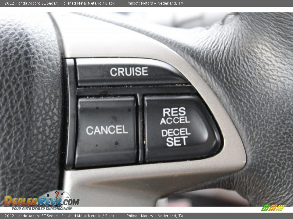 2012 Honda Accord SE Sedan Polished Metal Metallic / Black Photo #15