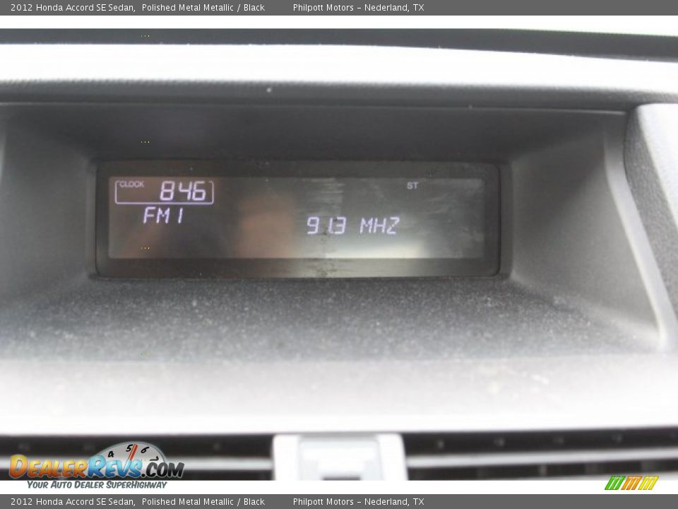 2012 Honda Accord SE Sedan Polished Metal Metallic / Black Photo #17