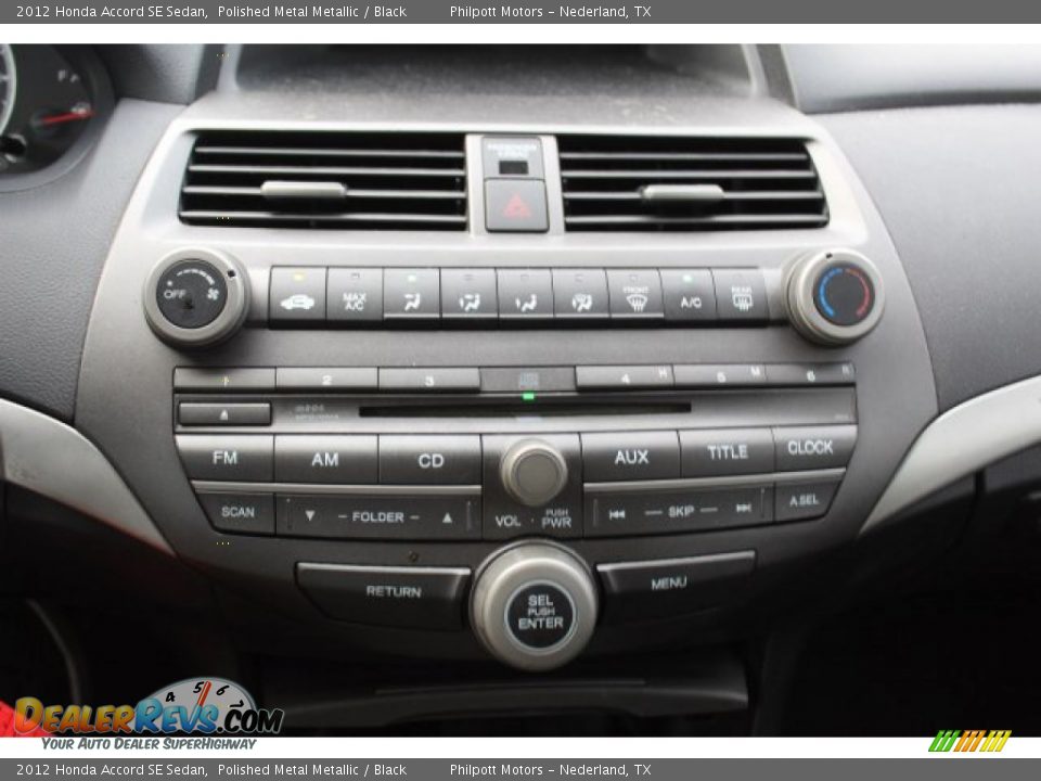 2012 Honda Accord SE Sedan Polished Metal Metallic / Black Photo #18