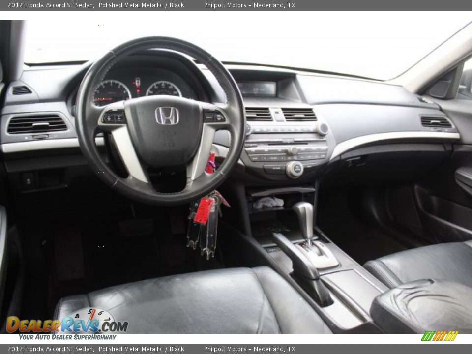 2012 Honda Accord SE Sedan Polished Metal Metallic / Black Photo #21