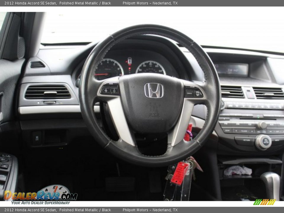 2012 Honda Accord SE Sedan Polished Metal Metallic / Black Photo #22