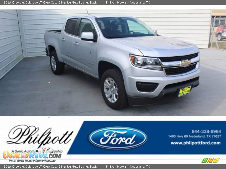 2019 Chevrolet Colorado LT Crew Cab Silver Ice Metallic / Jet Black Photo #1