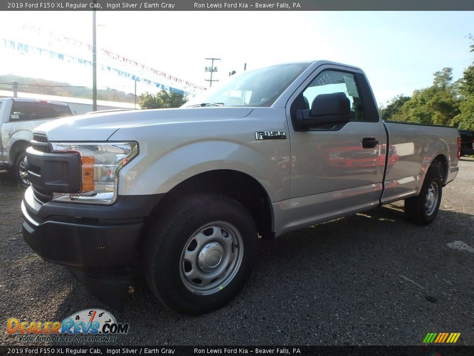 2019 Ford F150 XL Regular Cab Ingot Silver / Earth Gray Photo #7