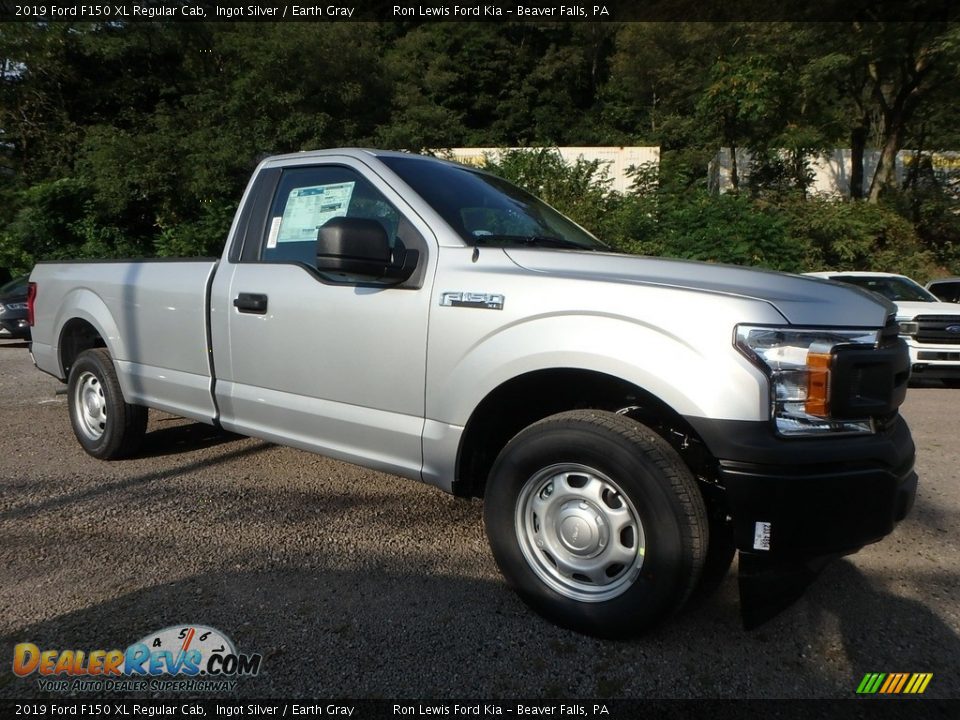 2019 Ford F150 XL Regular Cab Ingot Silver / Earth Gray Photo #9