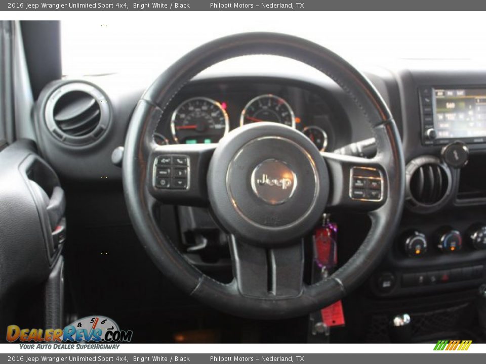 2016 Jeep Wrangler Unlimited Sport 4x4 Bright White / Black Photo #22