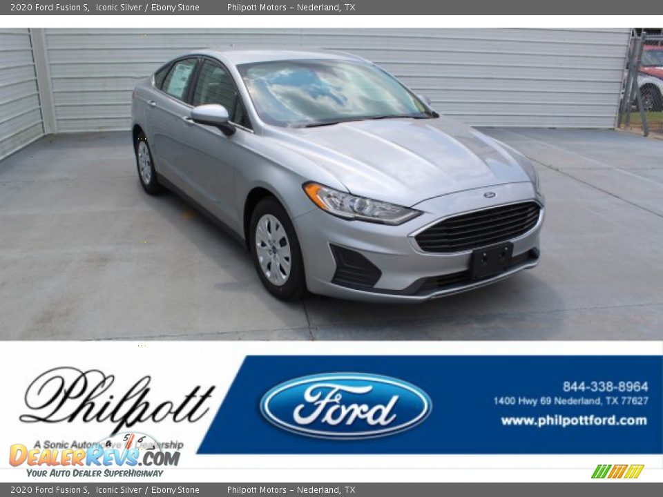 2020 Ford Fusion S Iconic Silver / Ebony Stone Photo #1