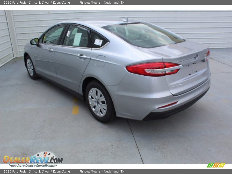 2020 Ford Fusion S Iconic Silver / Ebony Stone Photo #7