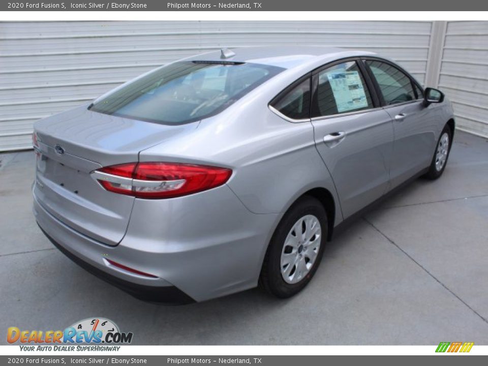 2020 Ford Fusion S Iconic Silver / Ebony Stone Photo #9