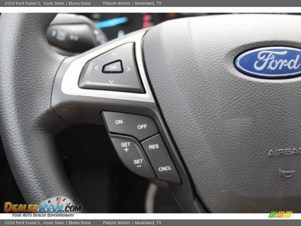 2020 Ford Fusion S Iconic Silver / Ebony Stone Photo #12